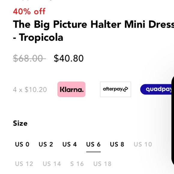 Peppermayo The Big Picture Halter Mini Dress - Tropicola - Picture 2 of 4